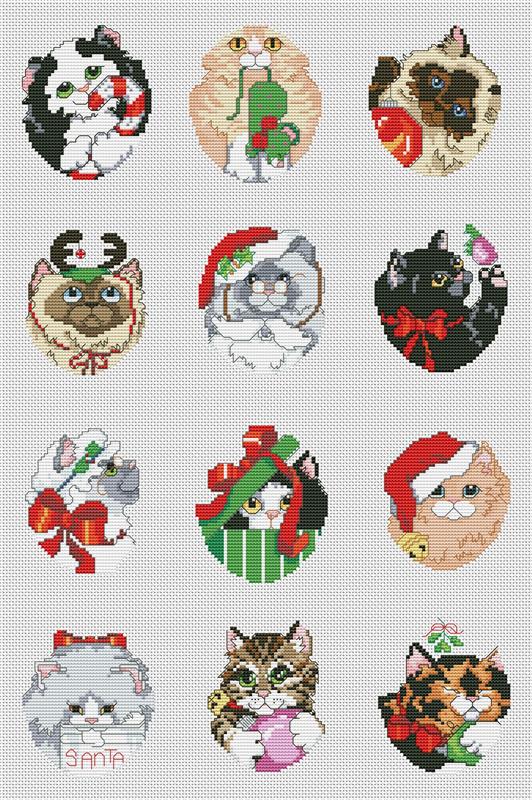 (image for) Christmas Kittens Ornaments